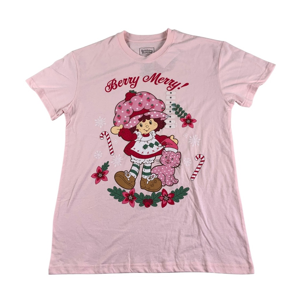 Issac Morris Strawberry Shortcake Tee Women's S M Spring Nostalgic 90s Y2K